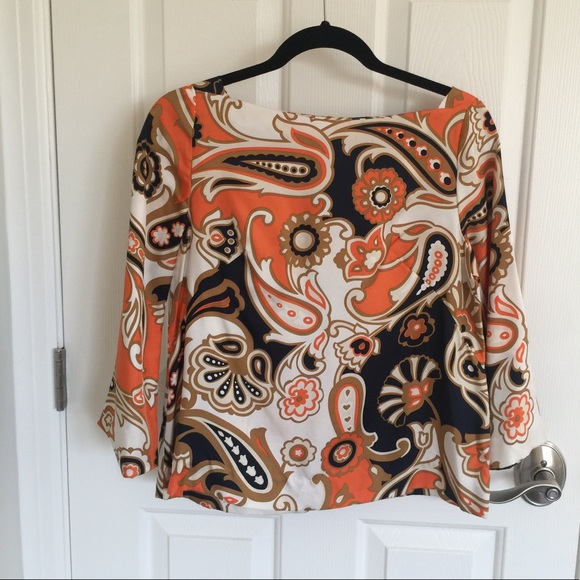 J. Crew Tops - J Crew Silk Boat Neck Blouse